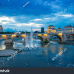 stock-photo-view-on-stone-bridge-from-oko-bridge-in-skopje-in-the-evening-289286840